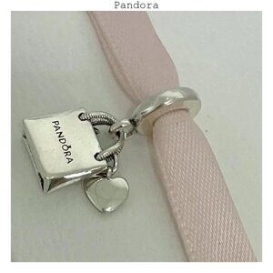 Pandora Silver Heart Charm Bracelet